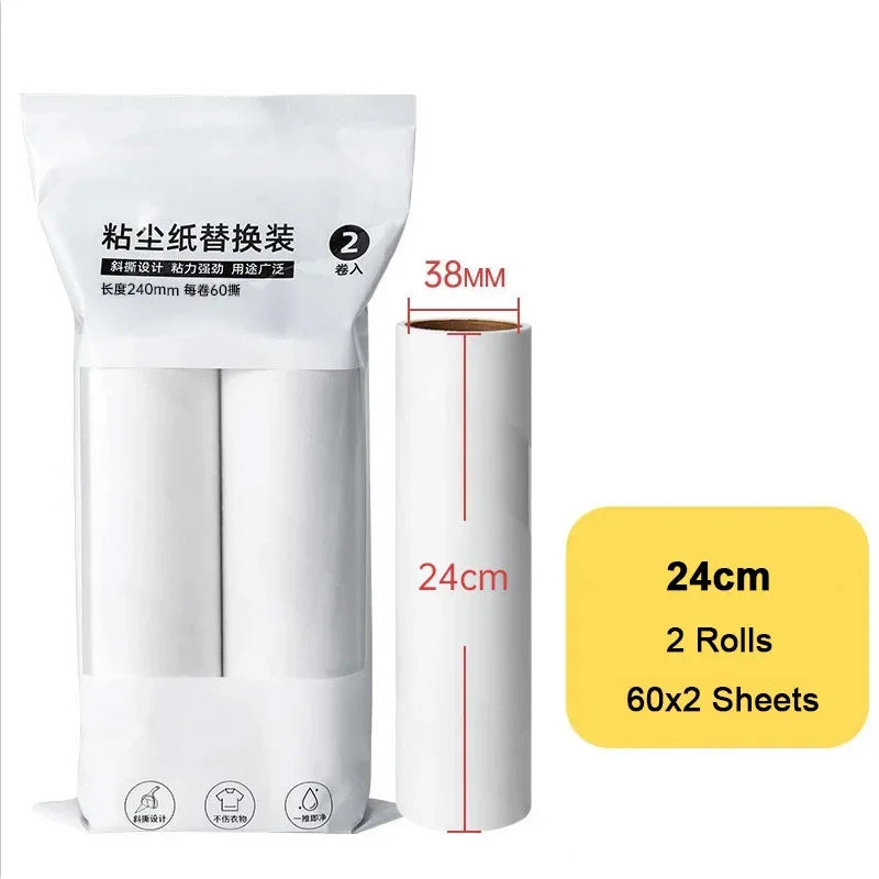 Long Handle Lint Roller Brush – Retractable Pet Hair Remover for Clothes, Bed, Sofa & Carpet – Tearable Dust & Fur Removal Tool