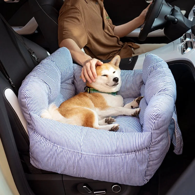 Pet Car Safety Seat Bed Pad Kennel Removable Washable Pet Supplies Four Season Universal Outdoors Traveling Indoor Dog Car Seat