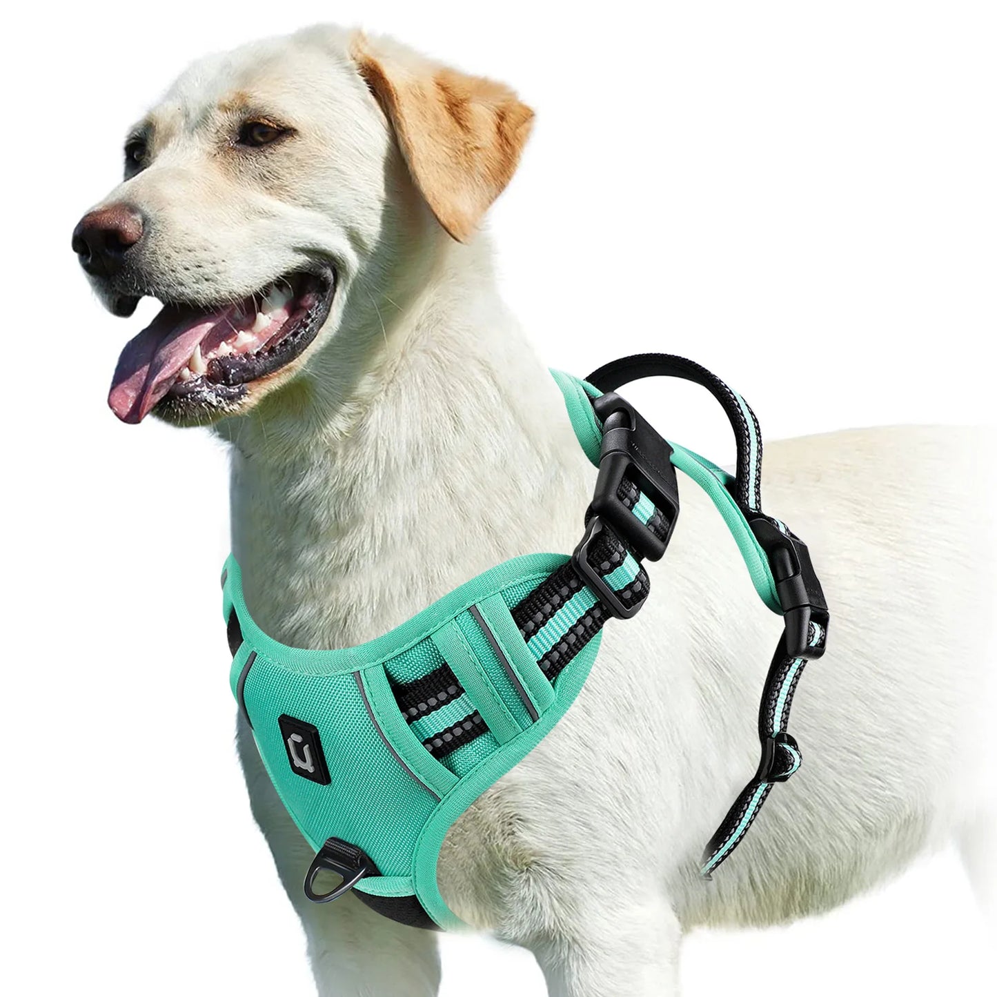No Pull Dog Harness – Adjustable Soft Padded Pet Vest with Easy Control Handle