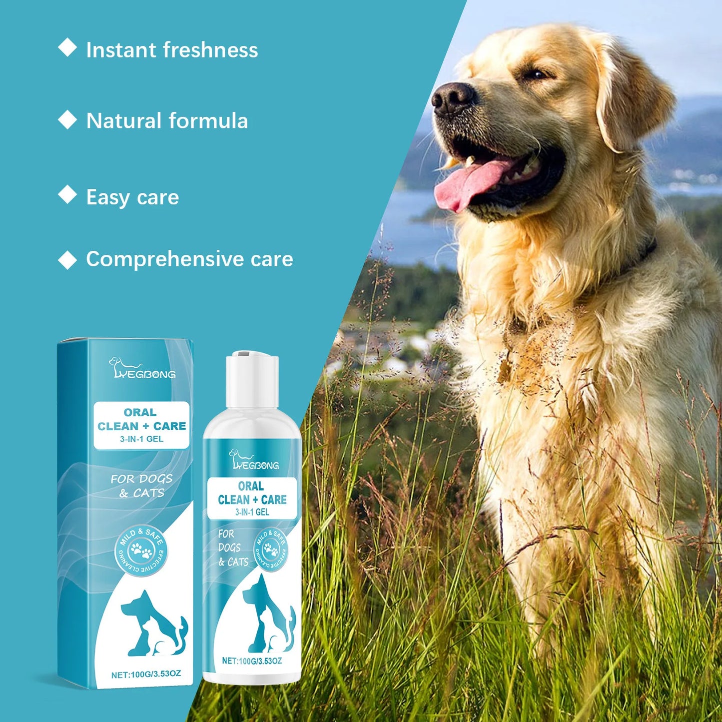 Pet Oral Care Gel Tooth Repair Tartar Cleaner Teeth Whitening Dental Breath Freshener Oral Brightening Dog Tooth Cleaning Gel