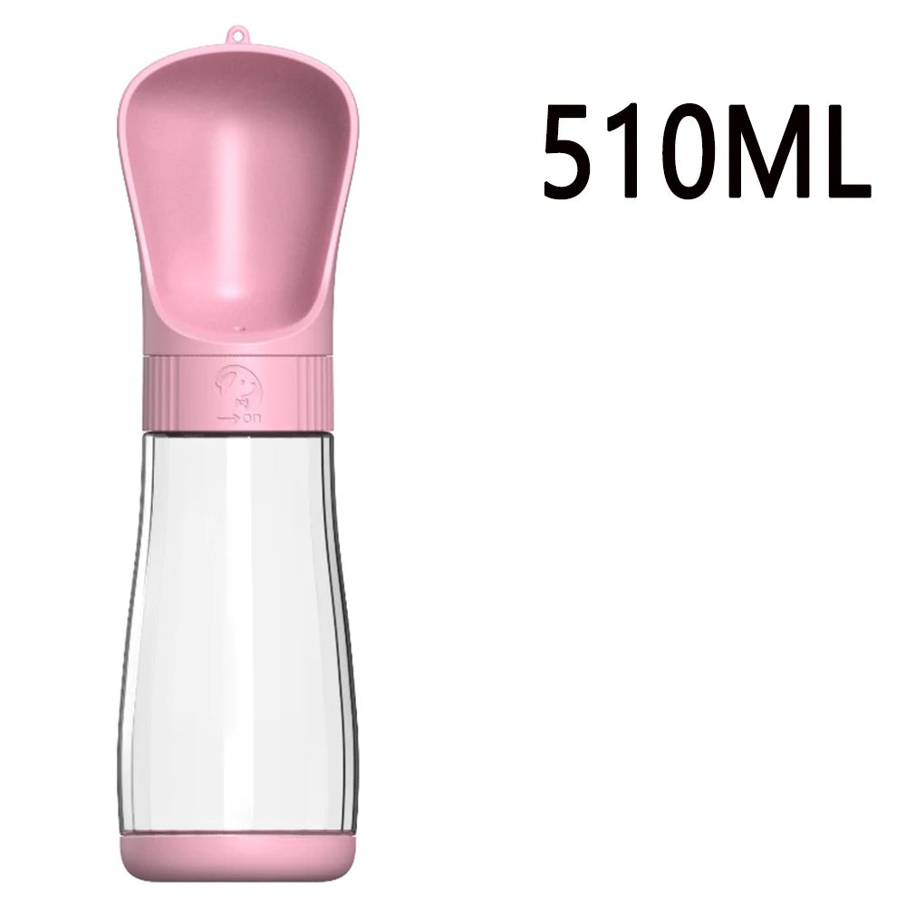 Twist Open Dog Water Bottle Portable Drinking Water Feeding Food Bowl Traveling Walker Dog Accessories Outside Puppy Pet Bottle