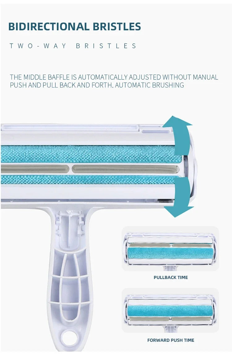 Pet Hair Remover Roller - Dog & Cat Fur Remover with Self-Cleaning Base - Efficient Animal Hair Removal Tool - Perfect for Furni