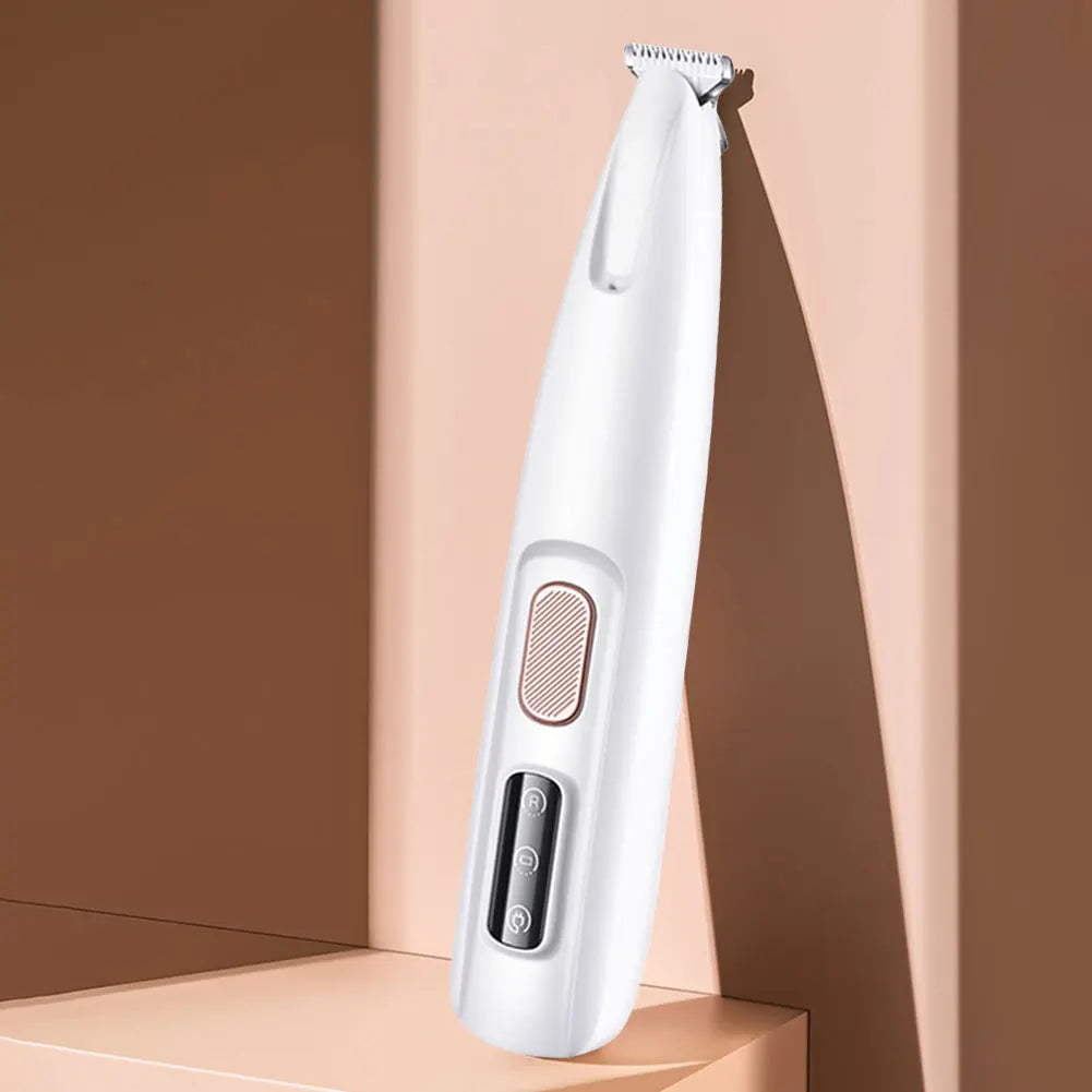 Dog Paw Trimmer with LED Light Electric Grooming Clippers 18mm Widen Blade Dogs Cats Hair Trimmer for Paws Ears Face Rump