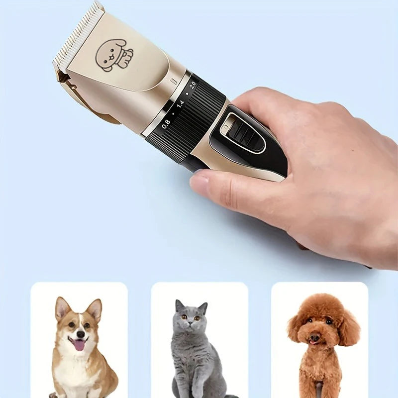 Pet Hair Trimmer Kit Electric Precision Clippers Perfect for Professional Grooming at Home, Ideal for Dogs and Cats
