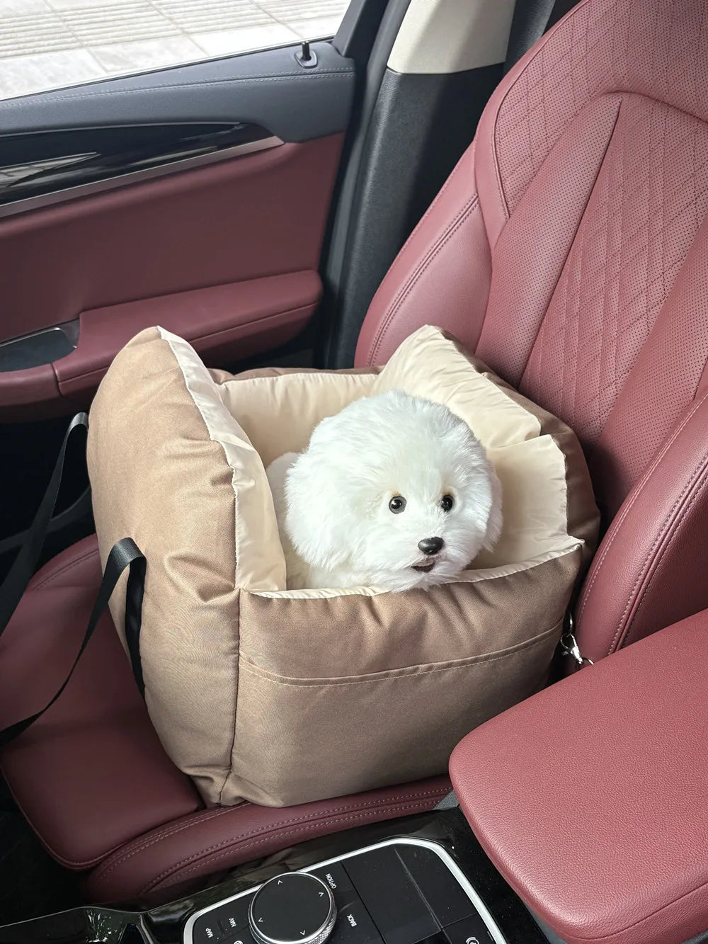Portable Dog Car Seat Bed Booster Washable Home Cat Nest with Storage Pockets Soft Nest for Small Dogs And Cats Puppy Carrie