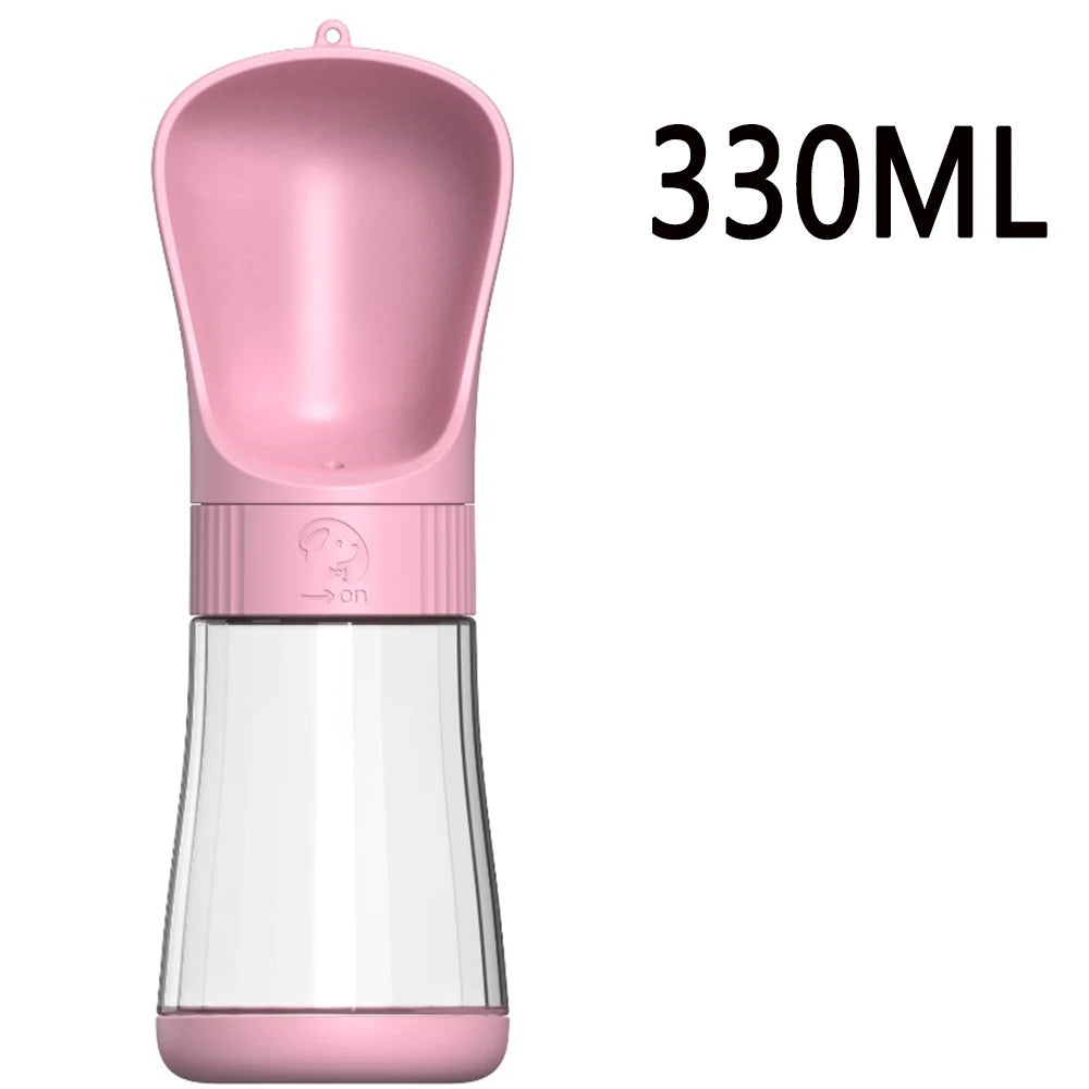 Twist Open Dog Water Bottle Portable Drinking Water Feeding Food Bowl Traveling Walker Dog Accessories Outside Puppy Pet Bottle