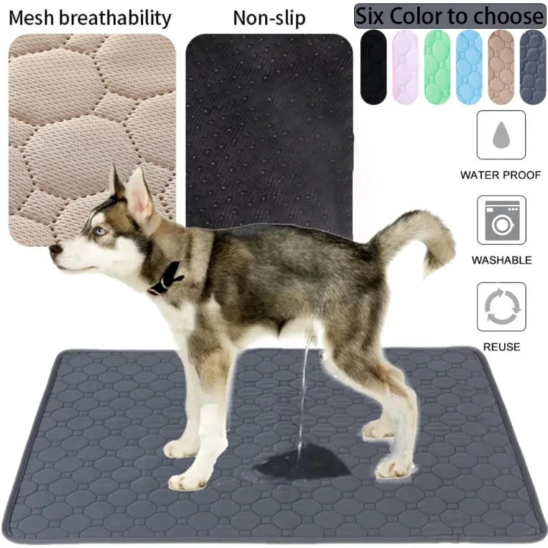 Reusable Dog Pee Pad – Washable Absorbent Puppy Training Pad & Pet Bed Urine Mat for Home, Crates & Car Seats
