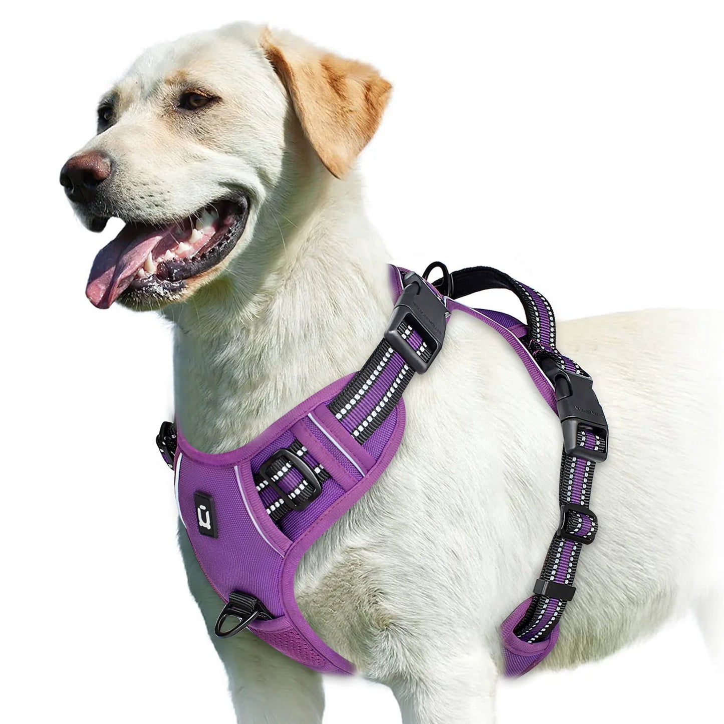 No Pull Dog Harness – Adjustable Soft Padded Pet Vest with Easy Control Handle