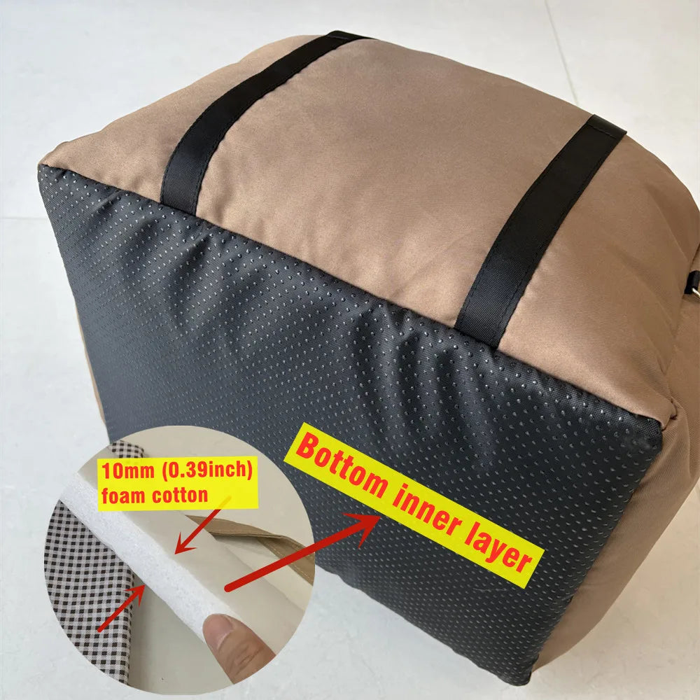 Portable Dog Car Seat Bed Booster Washable Home Cat Nest with Storage Pockets Soft Nest for Small Dogs And Cats Puppy Carrie