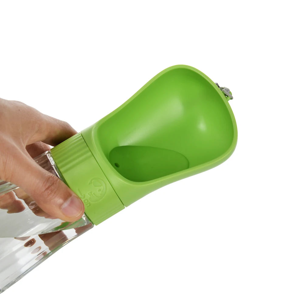 Twist Open Dog Water Bottle Portable Drinking Water Feeding Food Bowl Traveling Walker Dog Accessories Outside Puppy Pet Bottle